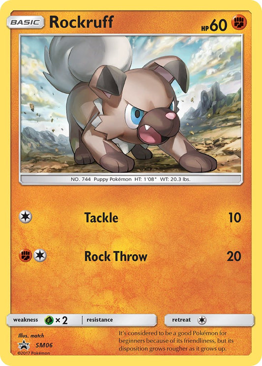 (006) Pokemon TCG SM Black Star Promos Single: Rockruff   Promo