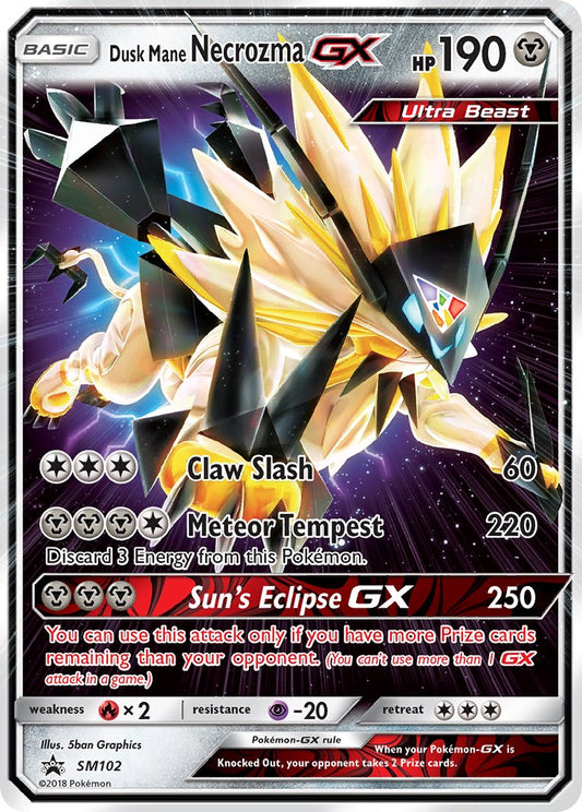 (102) Pokemon TCG SM Black Star Promos Single: Dusk Mane Necrozma GX   Promo