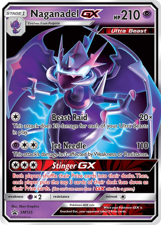 (125) Pokemon TCG SM Black Star Promos Single: Naganadel GX   Promo