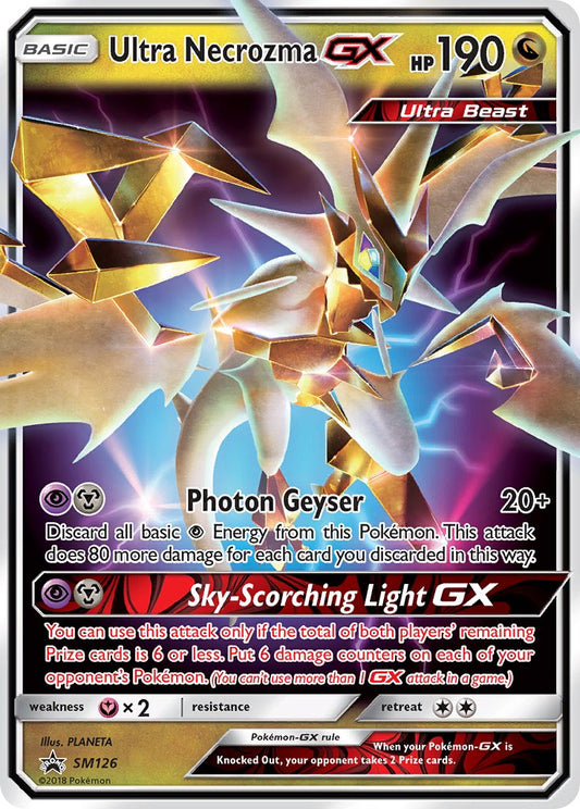 (126) Pokemon TCG SM Black Star Promos Single: Ultra Necrozma GX   Promo