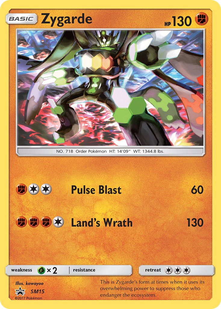 (015) Pokemon TCG SM Black Star Promos Single: Zygarde   Promo