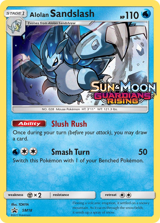 (018) Pokemon TCG SM Black Star Promos Single: Alolan Sandslash   Promo