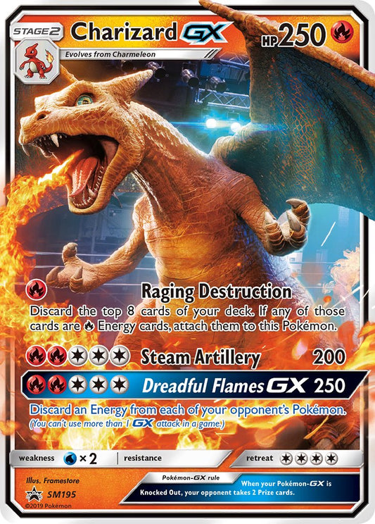 (195) Pokemon TCG SM Black Star Promos Single: Charizard GX   Promo