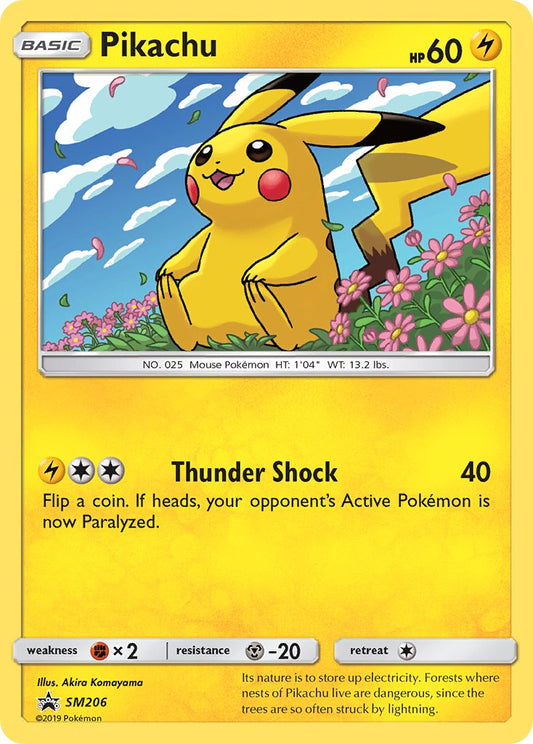 (206) Pokemon TCG SM Black Star Promos Single: Pikachu   Promo