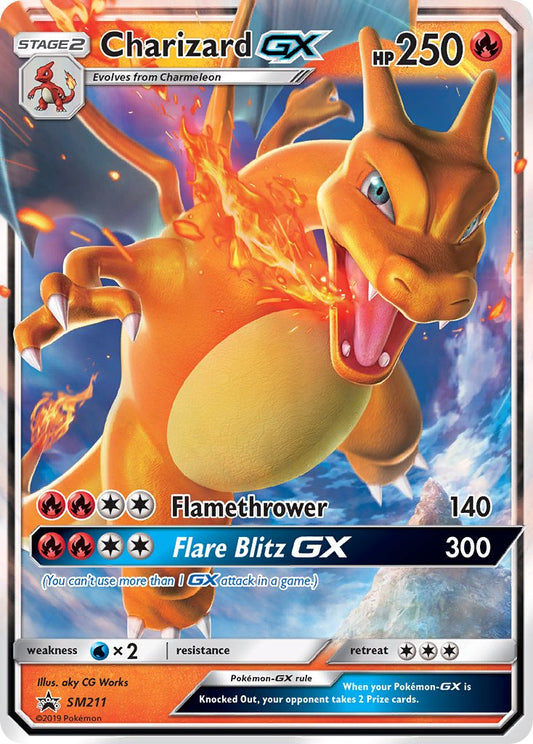 (211) Pokemon TCG SM Black Star Promos Single: Charizard GX   Promo