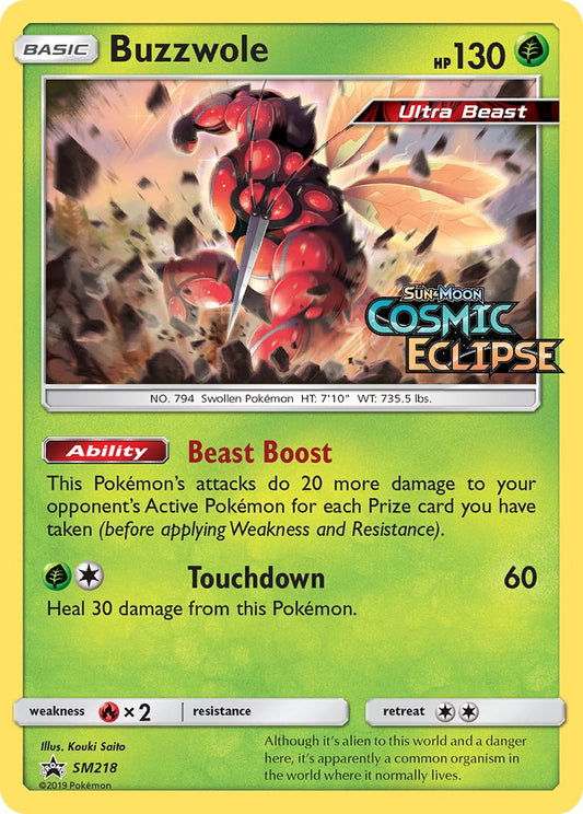 (218) Pokemon TCG SM Black Star Promos Single: Buzzwole   Promo