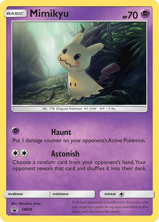 (029) Pokemon TCG SM Black Star Promos Single: Mimikyu   Promo