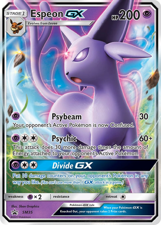 (035) Pokemon TCG SM Black Star Promos Single: Espeon GX   Promo