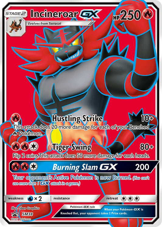 (038) Pokemon TCG SM Black Star Promos Single: Incineroar GX   Promo