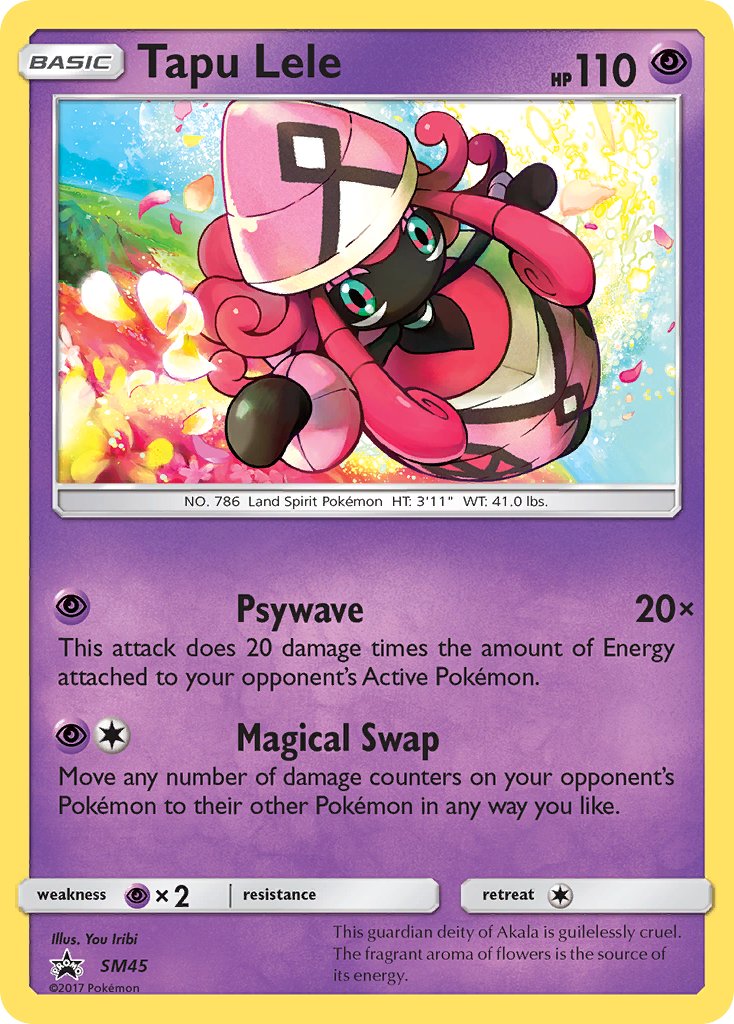 (045) Pokemon TCG SM Black Star Promos Single: Tapu Lele   Promo