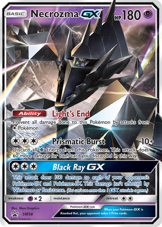 (058) Pokemon TCG SM Black Star Promos Single: Necrozma GX   Promo