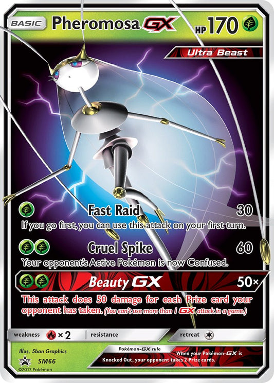 (066) Pokemon TCG SM Black Star Promos Single: Pheromosa GX   Promo