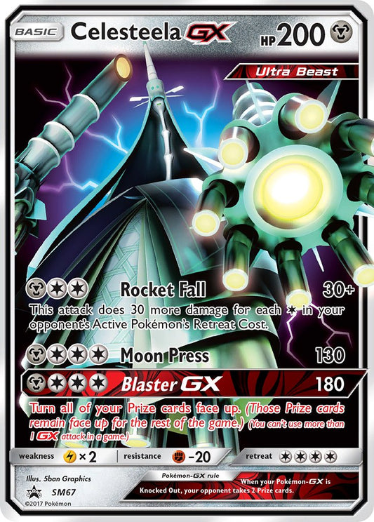 (067) Pokemon TCG SM Black Star Promos Single: Celesteela GX   Promo