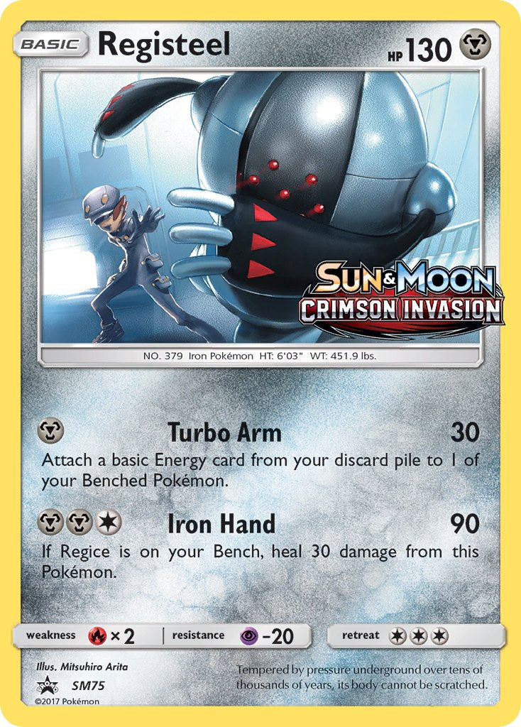 (075) Pokemon TCG SM Black Star Promos Single: Registeel   Promo