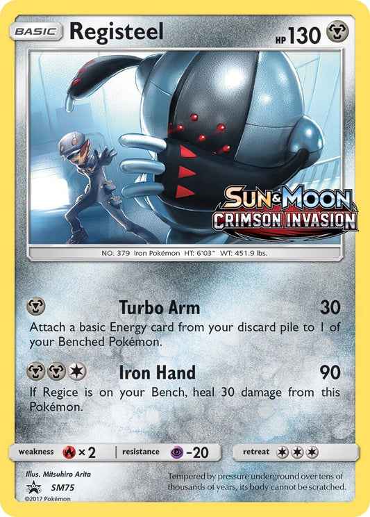 (075) Pokemon TCG SM Black Star Promos Single: Registeel   Promo