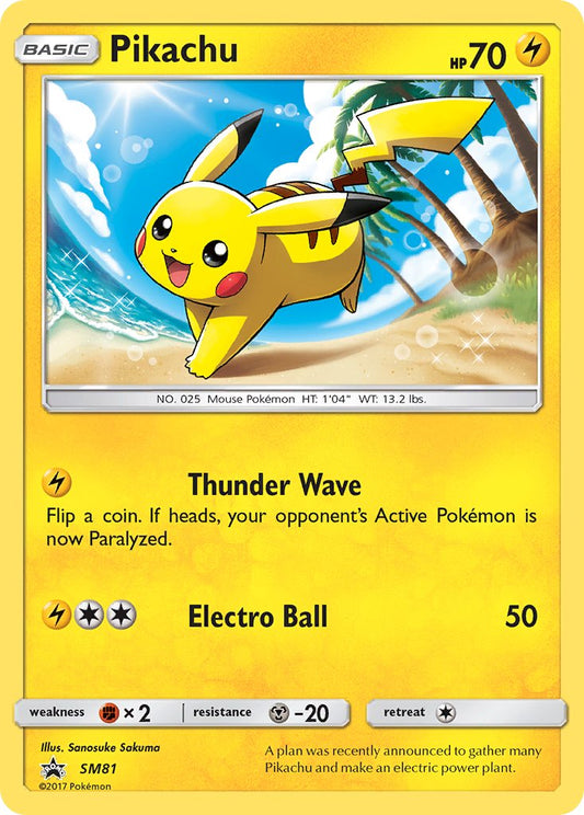 (081) Pokemon TCG SM Black Star Promos Single: Pikachu   Promo