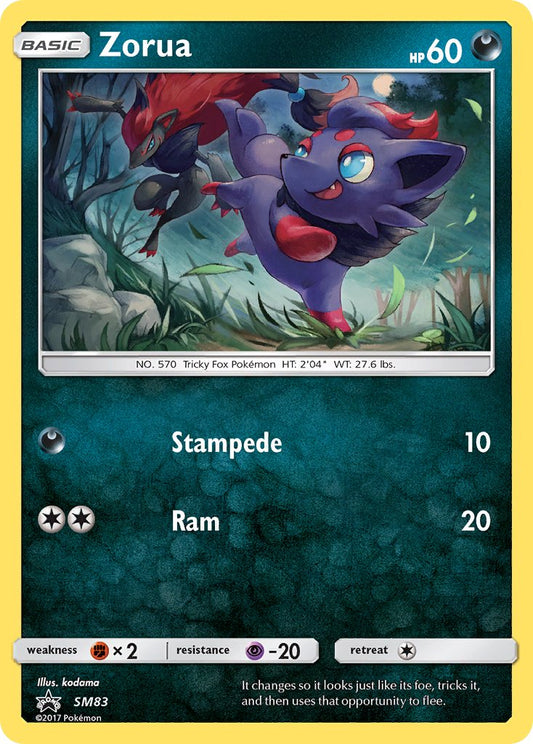 (083) Pokemon TCG SM Black Star Promos Single: Zorua   Promo