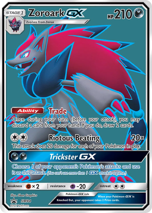 (084) Pokemon TCG SM Black Star Promos Single: Zoroark GX   Promo