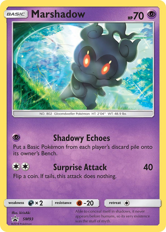 (093) Pokemon TCG SM Black Star Promos Single: Marshadow   Promo