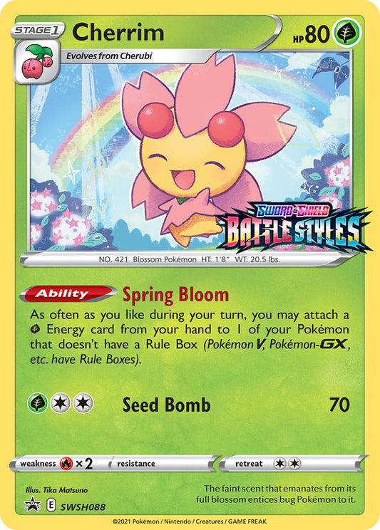 (088) Pokemon TCG SWSH Black Star Promos Single: Cherrim  Promo