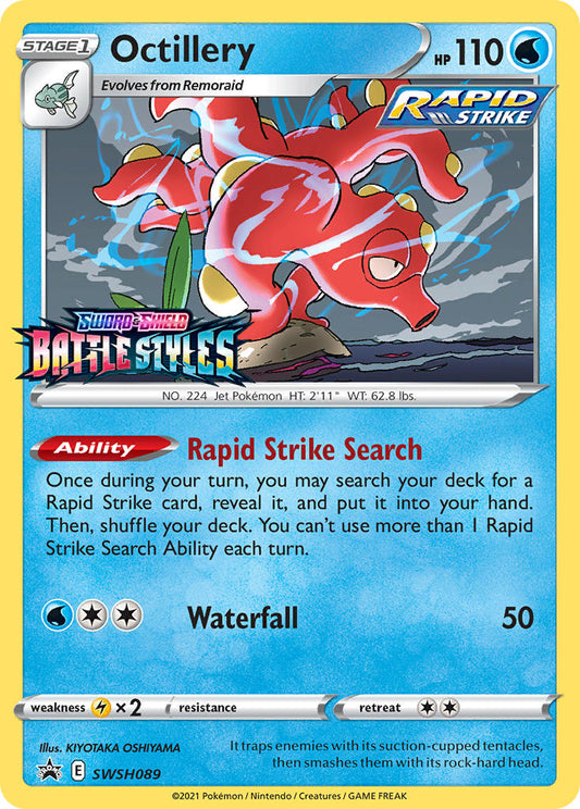 (089) Pokemon TCG SWSH Black Star Promos Single: Octillery  Promo