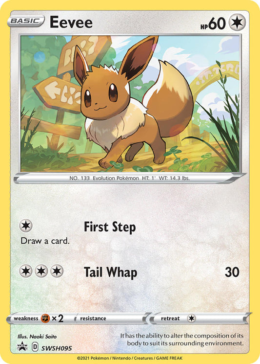 (095) Pokemon TCG SWSH Black Star Promos Single: Eevee  Promo