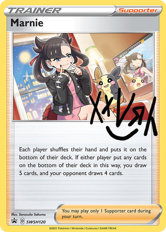 (120) Pokemon TCG SWSH Black Star Promos Single: Marnie  Promo