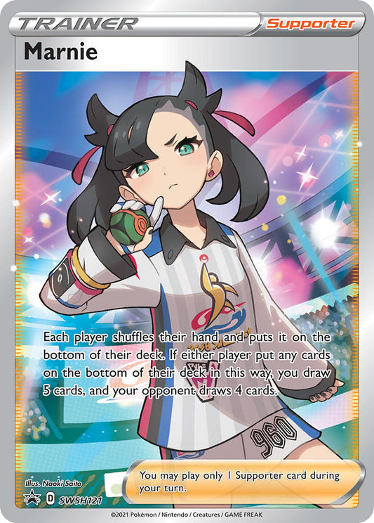 (121) Pokemon TCG SWSH Black Star Promos Single: Marnie  Promo