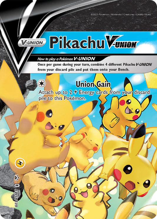 (139) Pokemon TCG SWSH Black Star Promos Single: Pikachu V-UNION  Promo