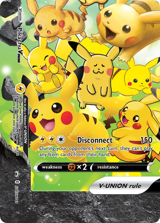 (141) Pokemon TCG SWSH Black Star Promos Single: Pikachu V-UNION  Promo