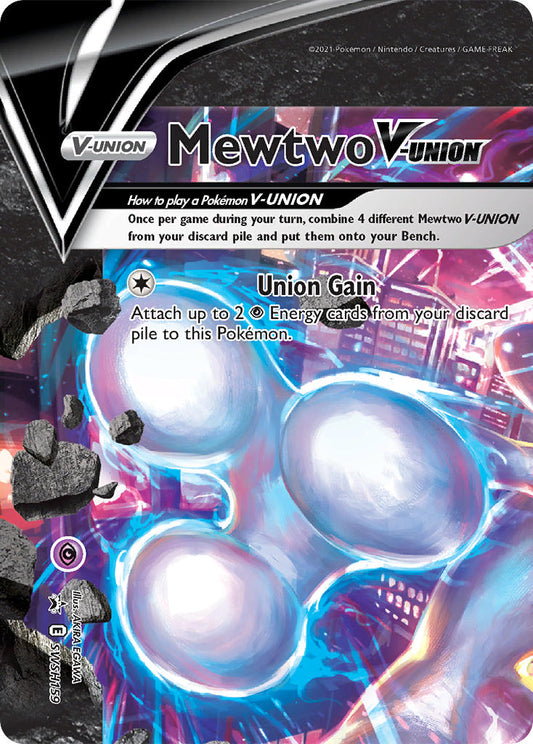 (159) Pokemon TCG SWSH Black Star Promos Single: Mewtwo V-UNION  Promo