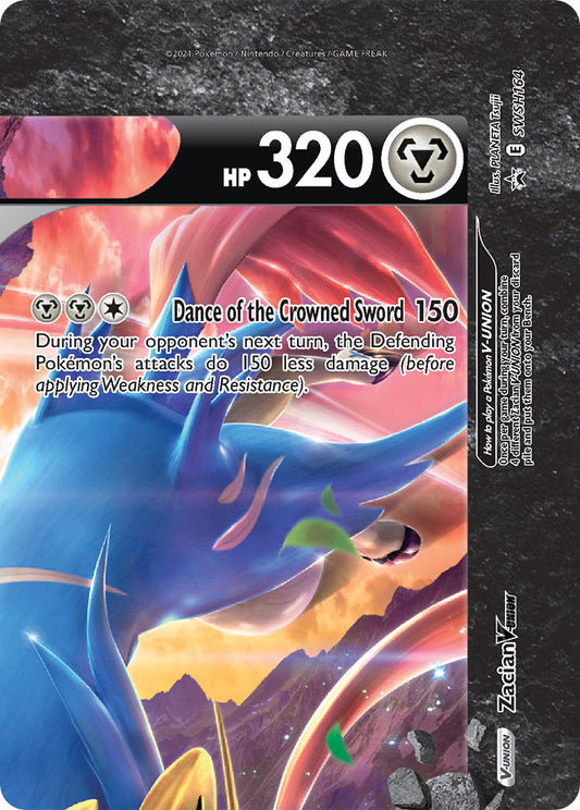 (164) Pokemon TCG SWSH Black Star Promos Single: Zacian V-UNION  Promo