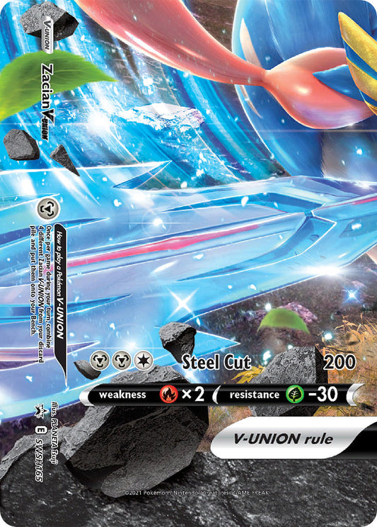 (165) Pokemon TCG SWSH Black Star Promos Single: Zacian V-UNION  Promo