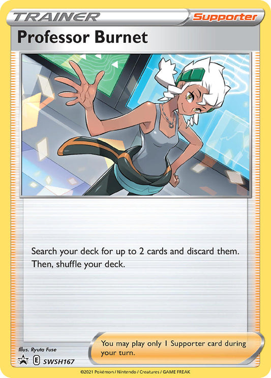 (167) Pokemon TCG SWSH Black Star Promos Single: Professor Burnet  Promo