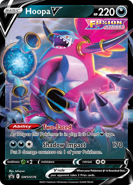 (176) Pokemon TCG SWSH Black Star Promos Single: Hoopa V  Promo