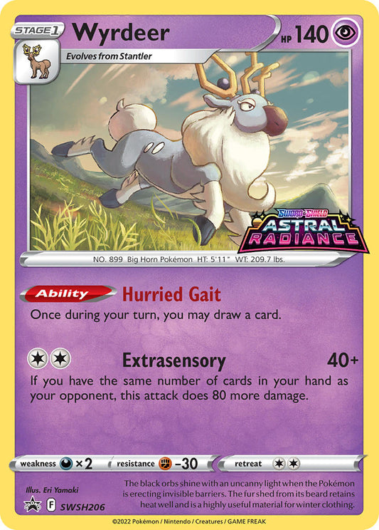 (206) Pokemon TCG SWSH Black Star Promos Single: Wyrdeer  Promo