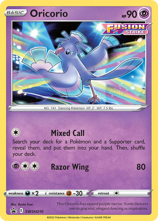 (210) Pokemon TCG SWSH Black Star Promos Single: Oricorio  Promo