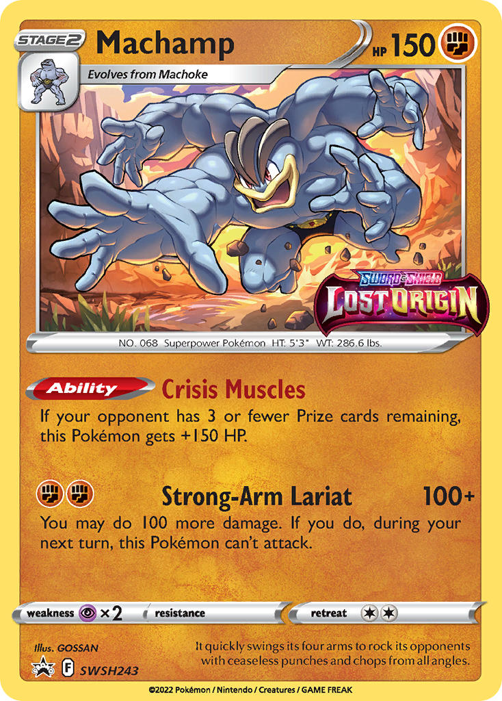 (243) Pokemon TCG SWSH Black Star Promos Single: Machamp  Promo