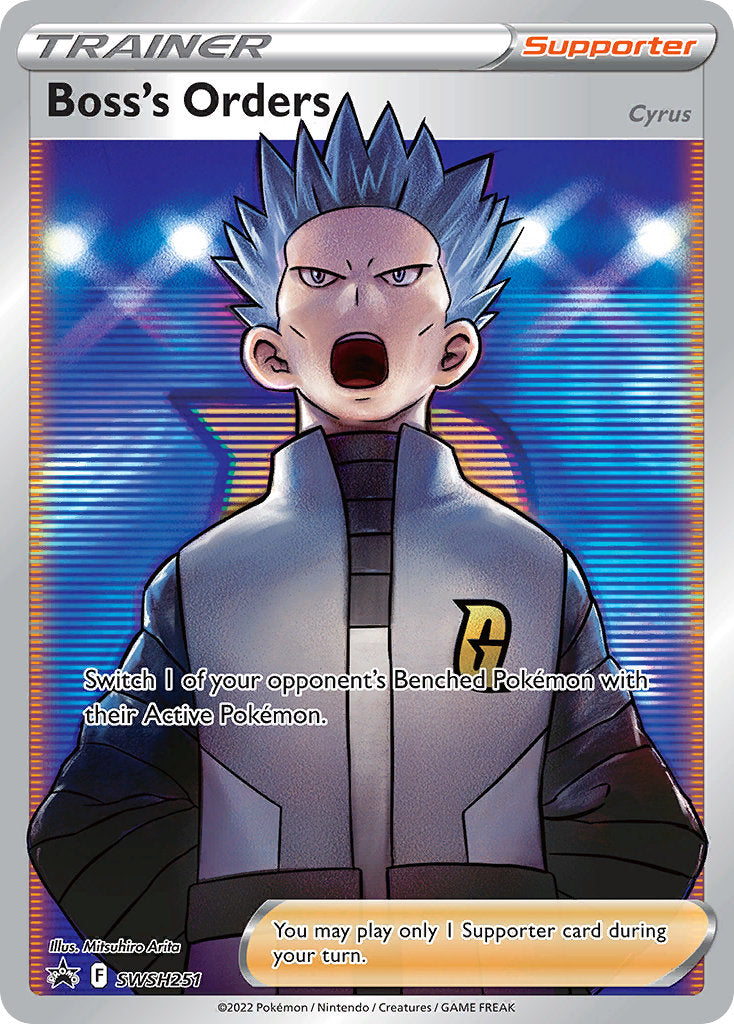 (251) Pokemon TCG SWSH Black Star Promos Single: Boss's Orders  Promo