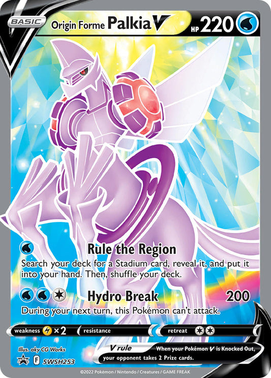 (253) Pokemon TCG SWSH Black Star Promos Single: Origin Forme Palkia V  Promo