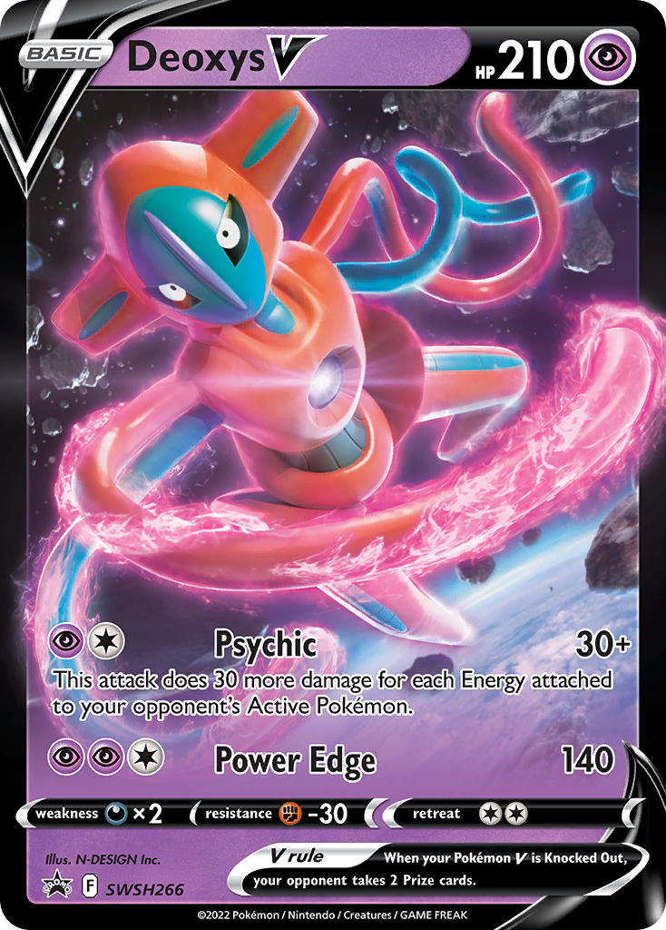 (266) Pokemon TCG SWSH Black Star Promos Single: Deoxys V  Promo