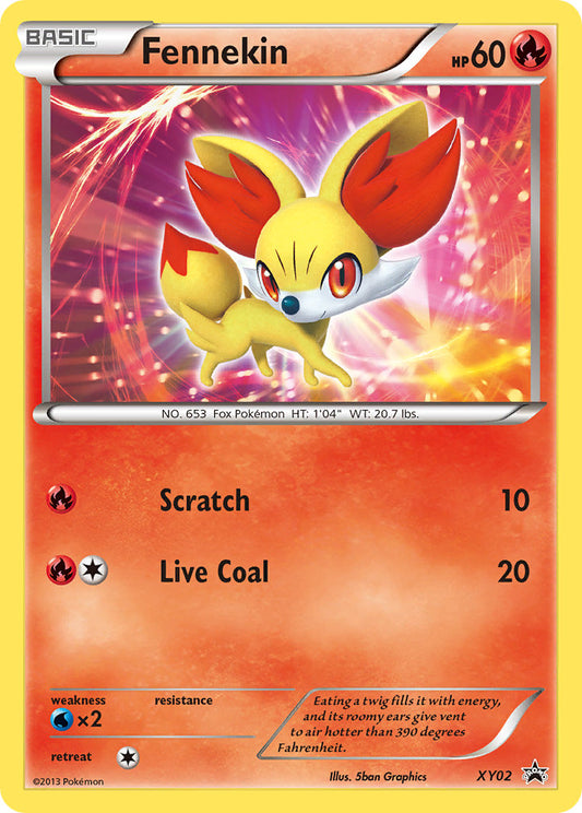 (002) Pokemon TCG XY Black Star Promos Single: Fennekin   Promo