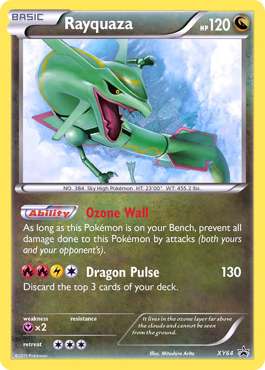 (064) Pokemon TCG XY Black Star Promos Single: Rayquaza   Promo