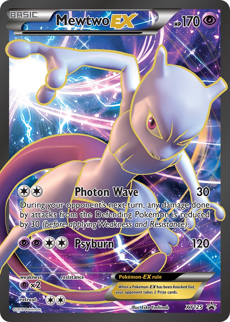 (125) Pokemon TCG XY Black Star Promos Single: Mewtwo EX   Promo