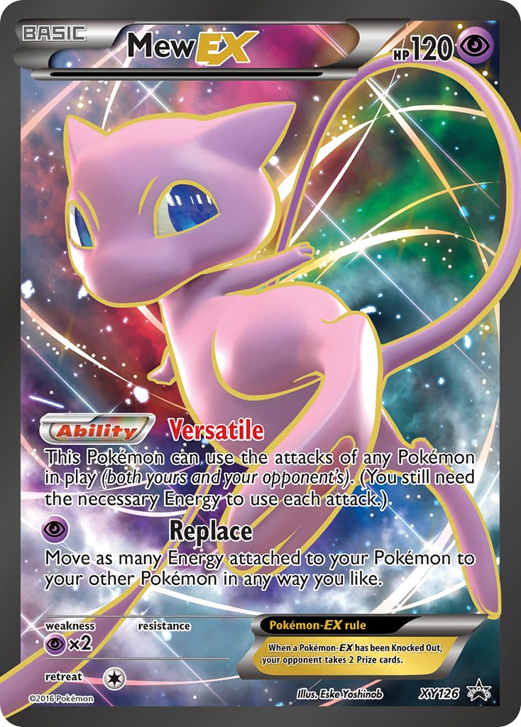 (126) Pokemon TCG XY Black Star Promos Single: Mew EX   Promo