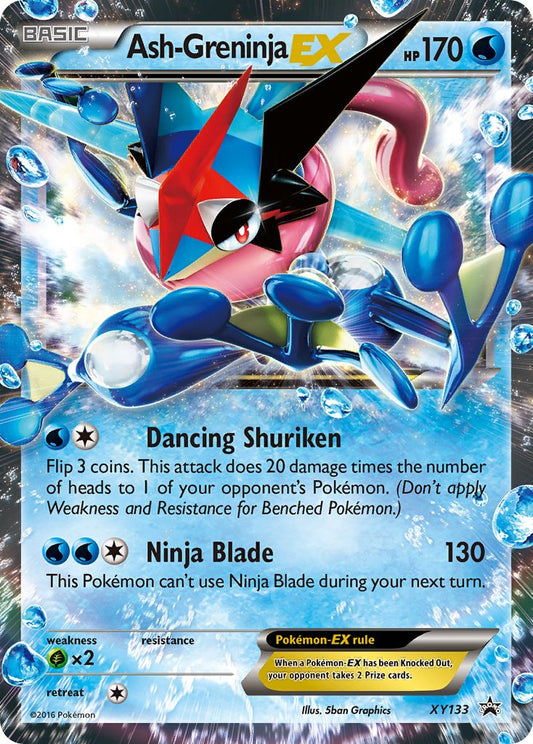 (133) Pokemon TCG XY Black Star Promos Single: Ash-Greninja EX   Promo