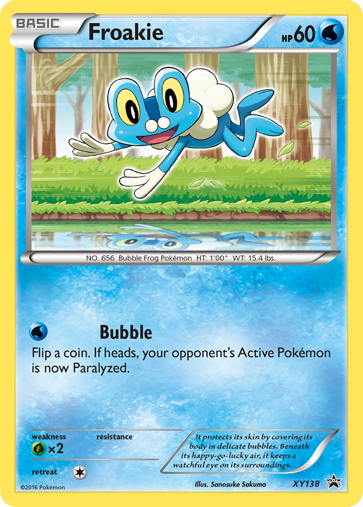 (138) Pokemon TCG XY Black Star Promos Single: Froakie   Promo