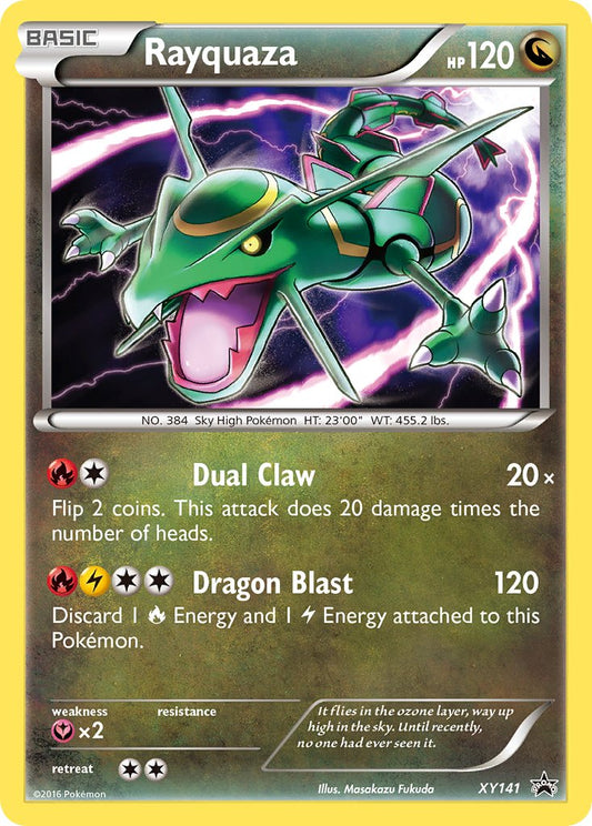 (141) Pokemon TCG XY Black Star Promos Single: Rayquaza   Promo