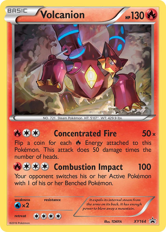 (164) Pokemon TCG XY Black Star Promos Single: Volcanion   Promo
