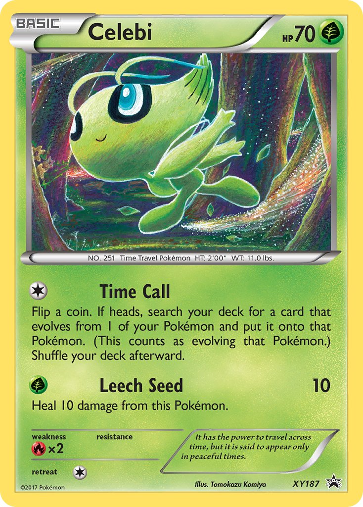 (187) Pokemon TCG XY Black Star Promos Single: Celebi   Promo